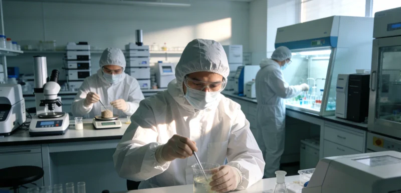 专业人员正在解读基因检测报告，体现专业与服务