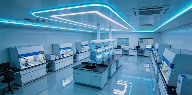 专业实验室内,技术人员操作高通