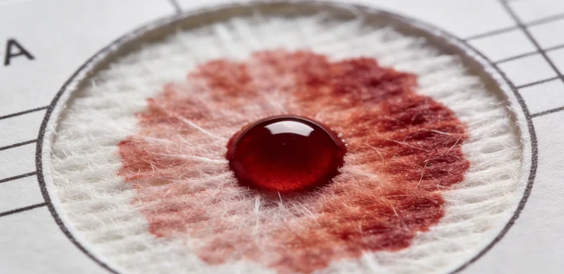 医护人员正在将生物样本放入专业