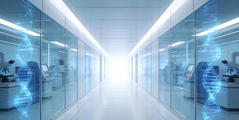 医生在诊室为患者分析不同的检测