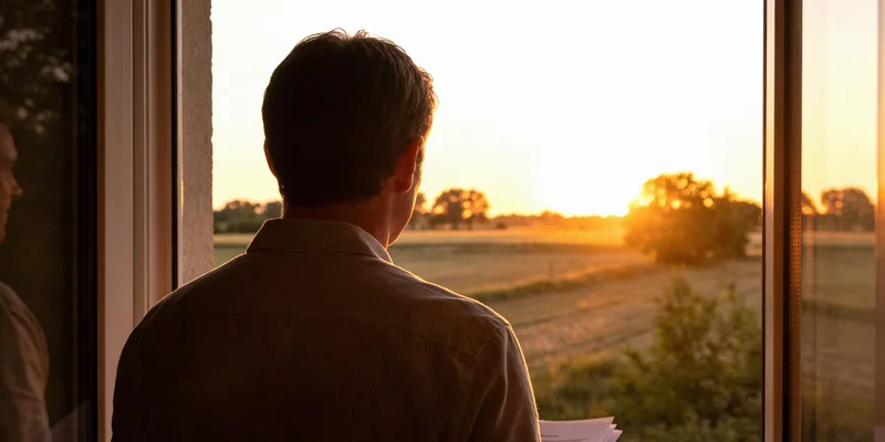 一位怀化中年男性手捂腹部，表情略显不适，背景为家庭餐厅