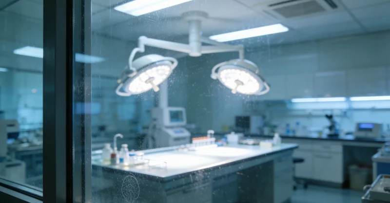 现代化实验室中，技术人员操作高