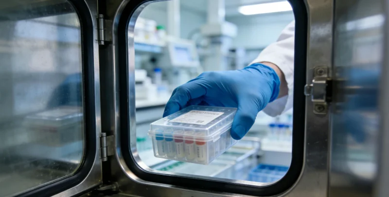 电脑屏幕上并排展示不同的基因检