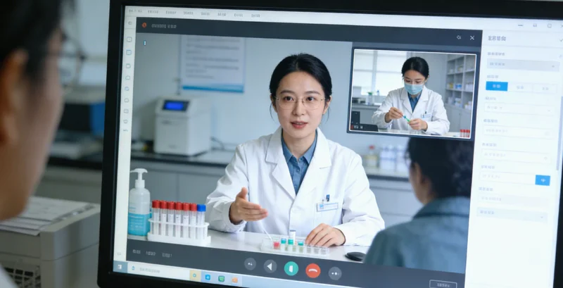 专业基因检测实验室工作场景