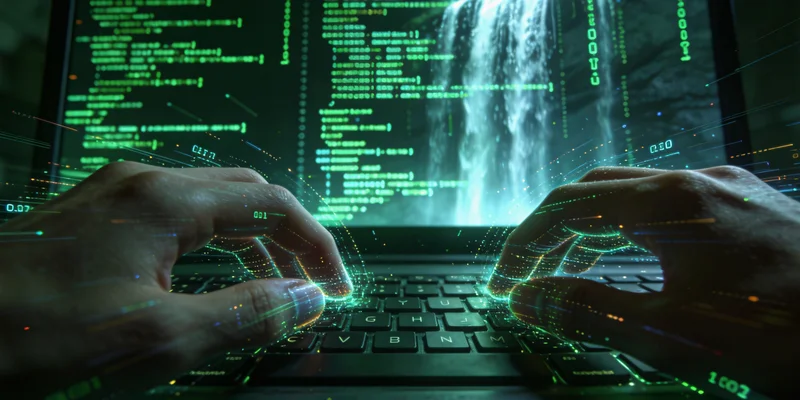 一位医生正在实验室分析基因测序