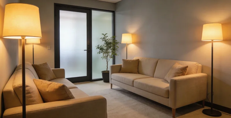 遗传咨询师在办公室内，正向客户