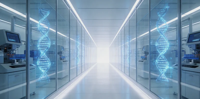 电脑屏幕上显示的病原体基因检测