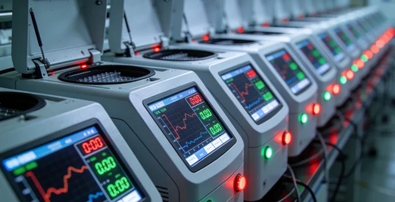 医生正在分析复杂的基因测序数据