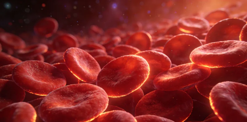 医生在诊室中，正向咨询者展示并