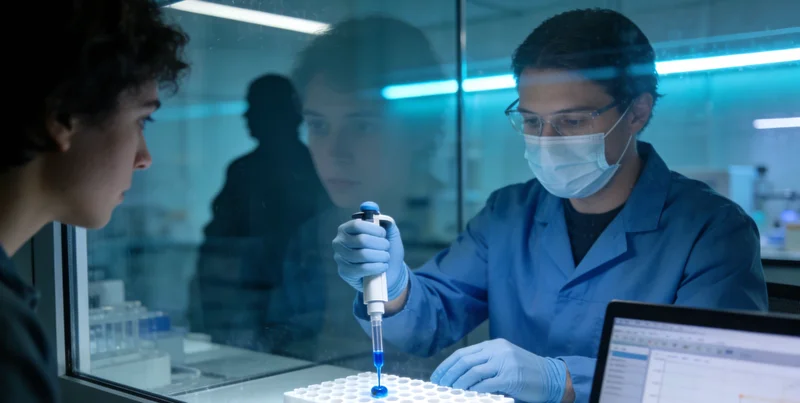 mNGS基因检测实验室工作场景