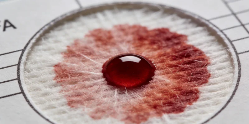 医生正在向咨询者解释HSV检测