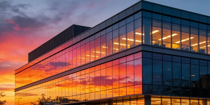 黄山市某医院建筑外观与一家现代