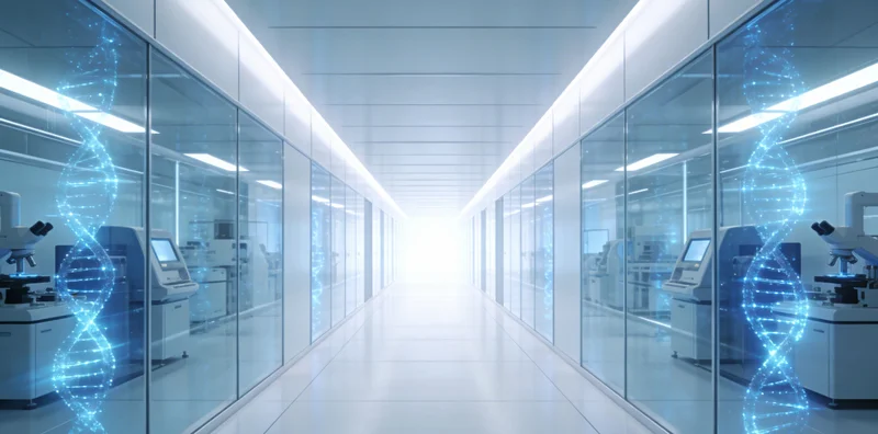 医生正在向患者家属解读基因检测