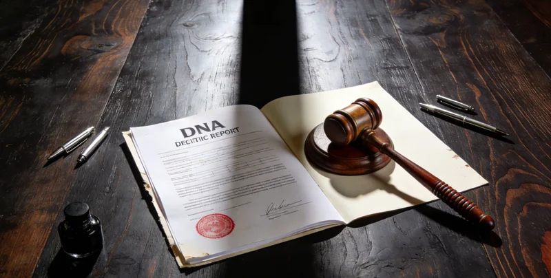 专业人员正在向用户详细解读基因