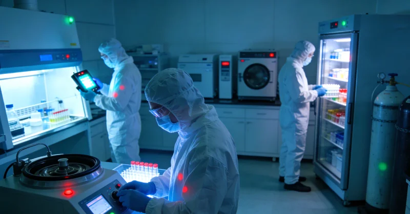 现代化基因检测实验室内的PCR