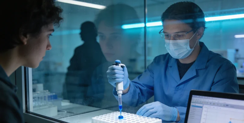 朝阳市民在诊室内与医生交流淋巴瘤相关问题的场景