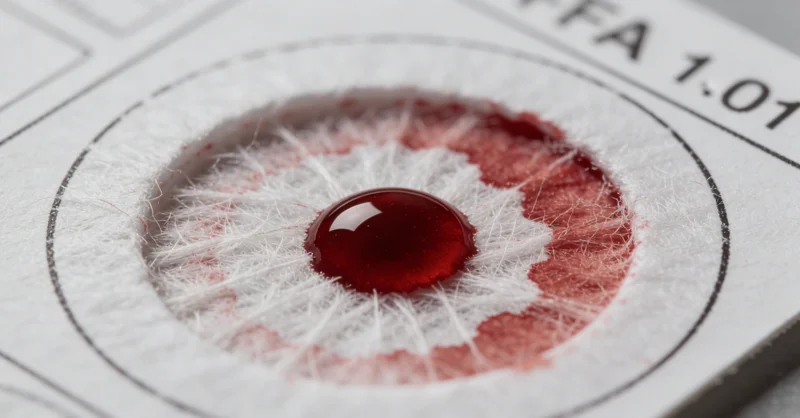 专业人员在采集血液样本用于检测