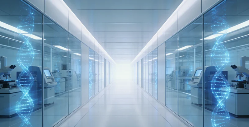 医生正在为咨询者分析和解读基因