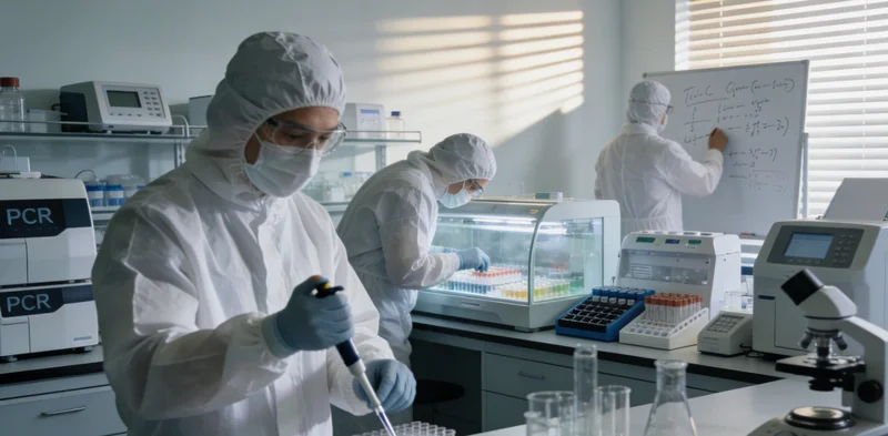 医生正向患者详细解读基因检测报告内容