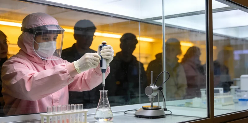 专业基因检测实验室内部工作环境与设备展示