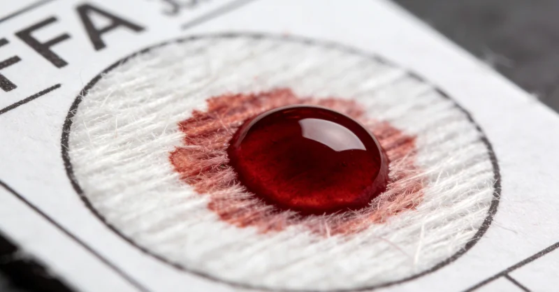 医护人员正在将样本放入专用冷链