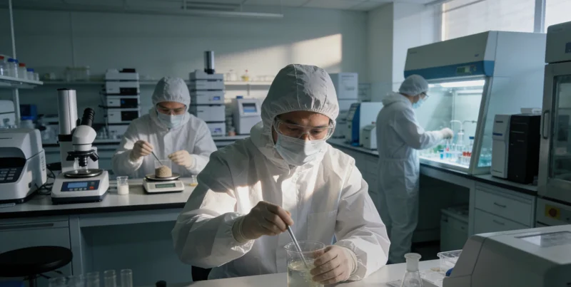 传统实验室检测场景示意图