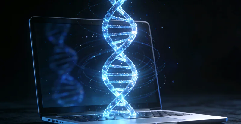 医生正在向患者家属解释基因检测报告