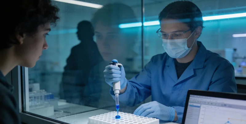 医学实验室内的检测设备