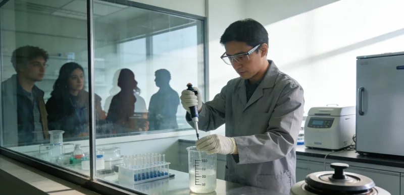 专业医护人员进行采样服务与医患沟通场景