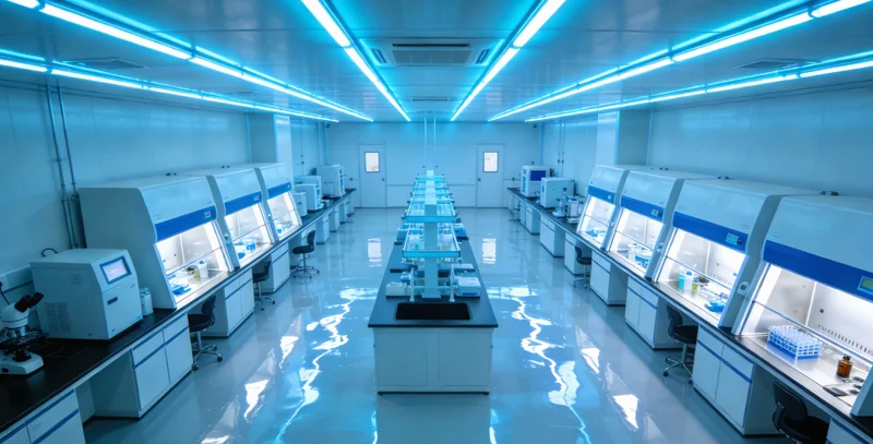 实验室内,技术人员正在操作先进