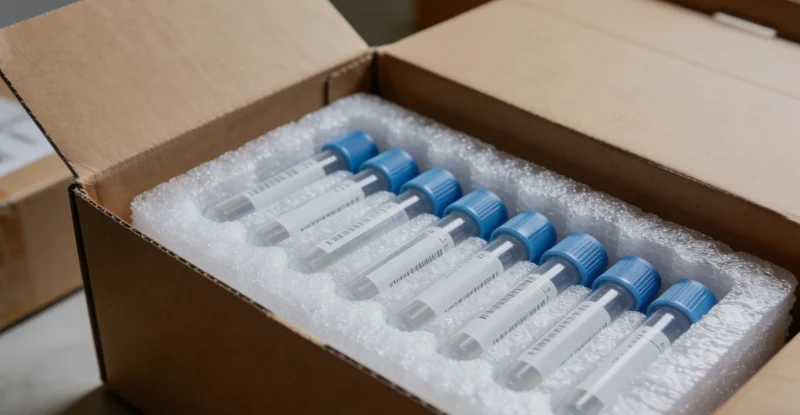 医护人员正在进行宫颈分泌物采样