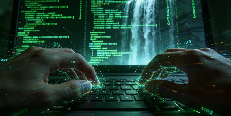 实验室中基因测序仪工作场景，代