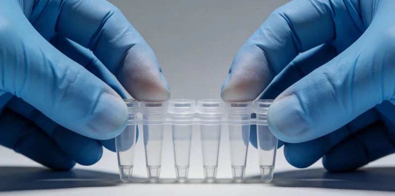 医生正在向患者家属解读基因检测报告