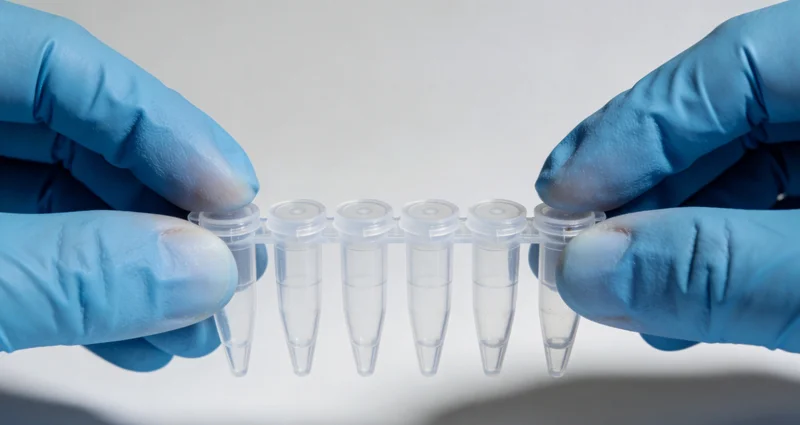 在赣州，家庭成员正在医院咨询医生关于基因检测的事宜