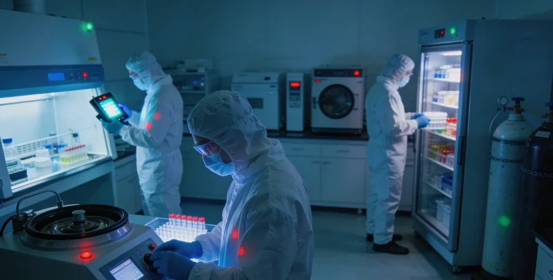 临床医生与检验科专家共同查看并