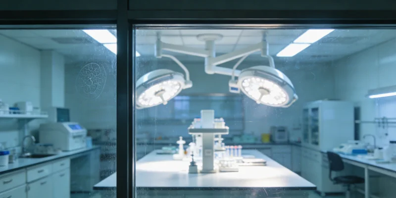 基因检测实验室工作场景