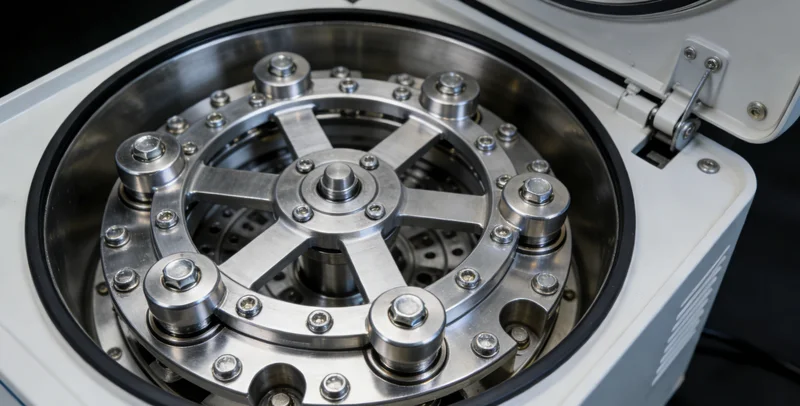 在专业的基因检测实验室内，身穿