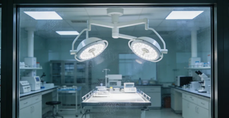 传统痰涂片检测在显微镜下的画面