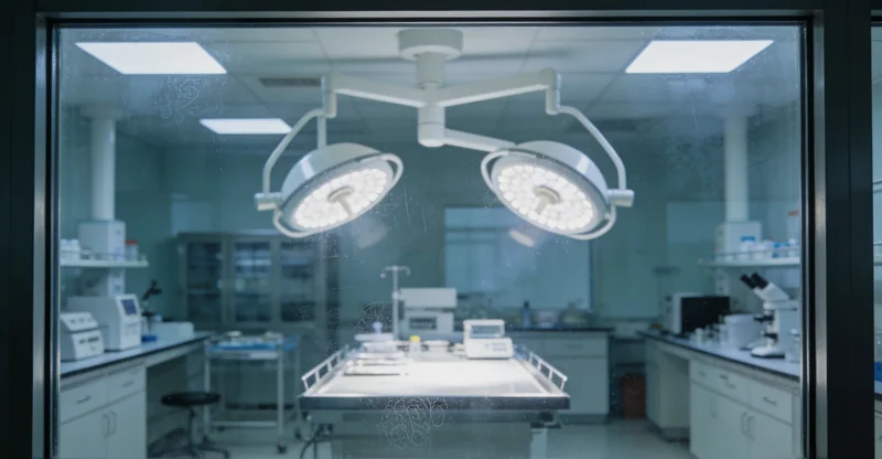 医生在办公室查看基因检测报告并