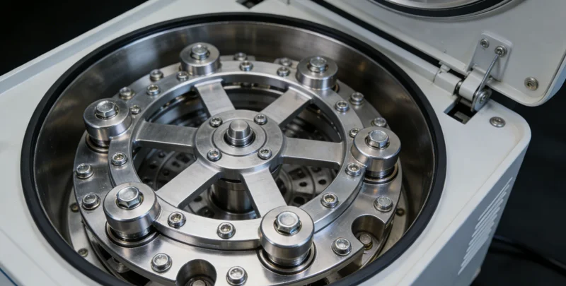 实验室内，身着白大褂的技术人员