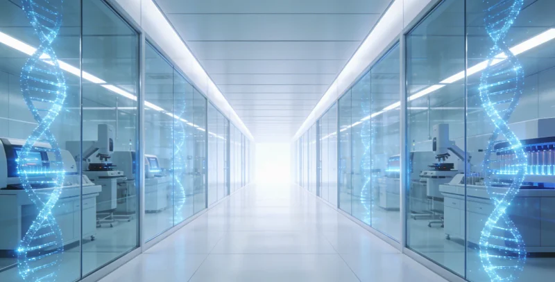 医护人员进行宫颈采样及实验室人