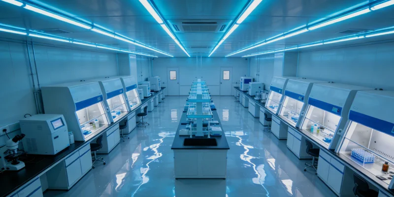 基因检测实验室工作场景