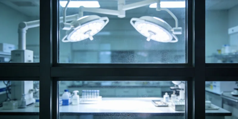 实验室人员进行基因检测操作的场