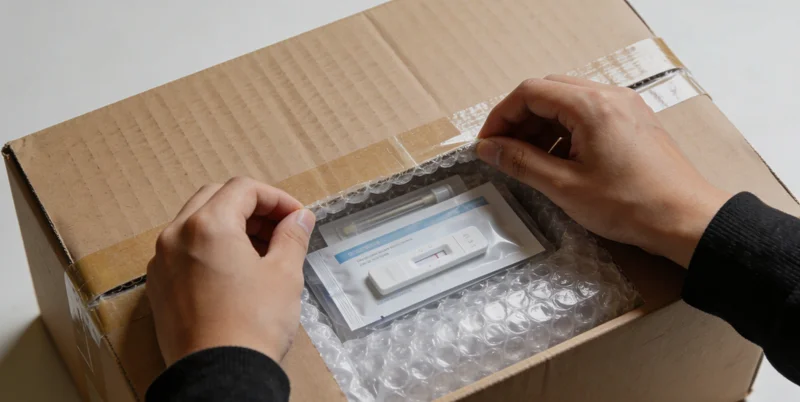 医学专家正在电脑前分析复杂的基