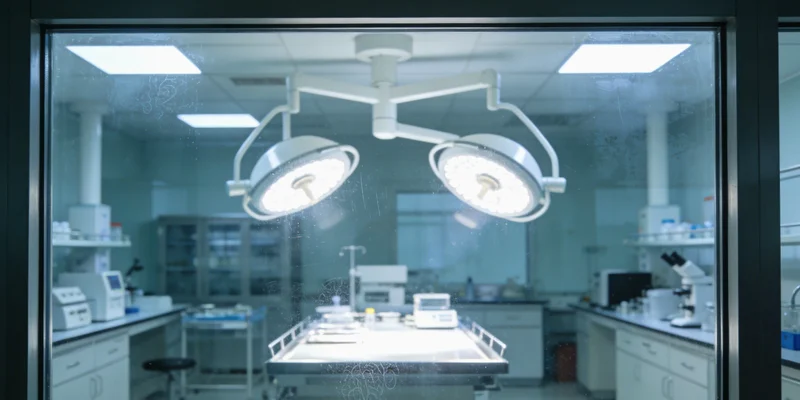 实验室技术人员进行基因检测分析