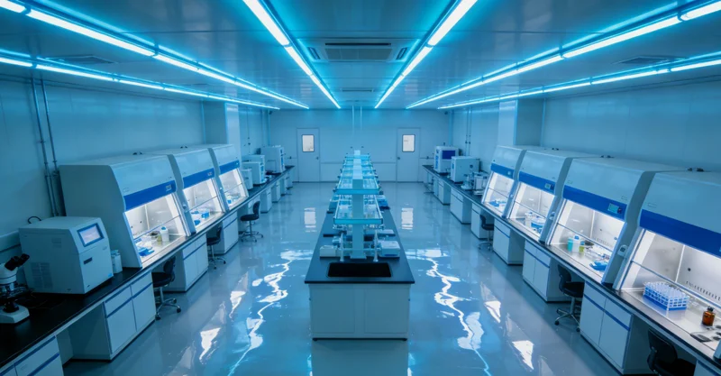 基因检测实验室工作场景