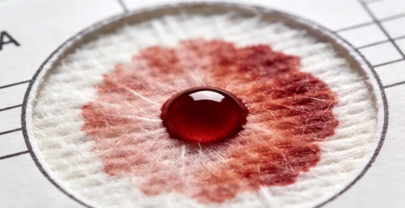 专业人员正在进行静脉血采集,样