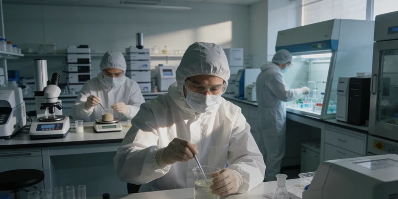 专业咨询师正在为客户解读基因检测报告