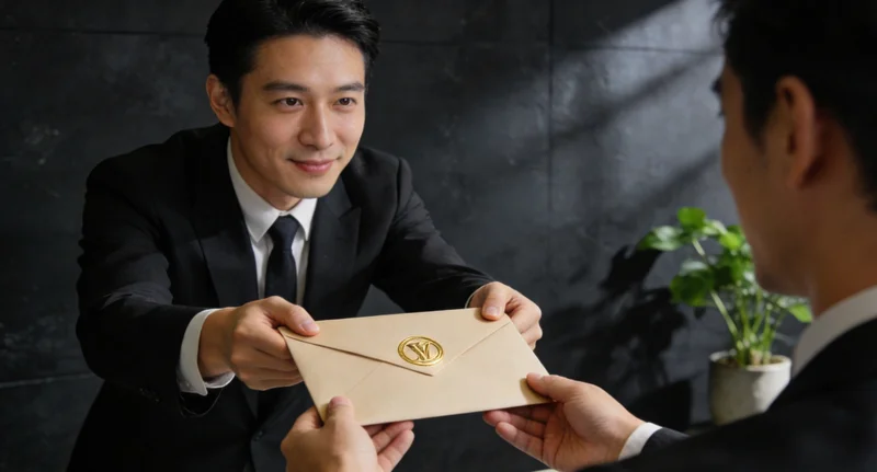 一位女性正在查看体检报告，思考