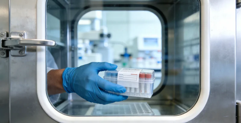 医生与患者讨论基因检测报告